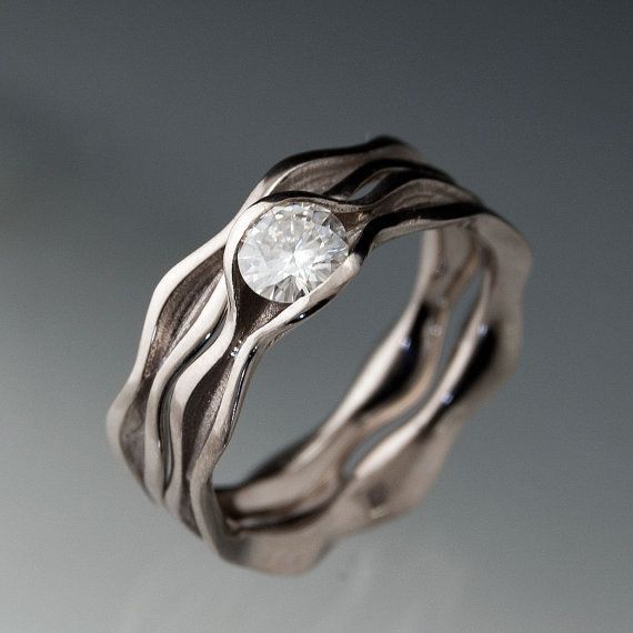 Vintage Layered Zirconia Silver Ring