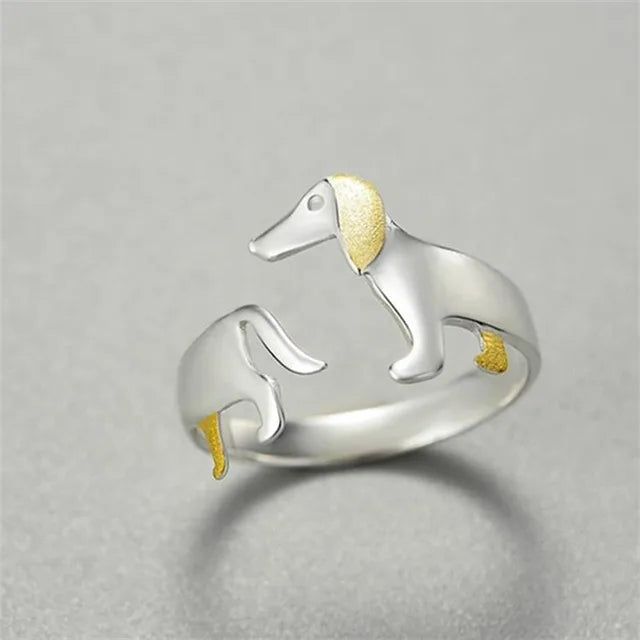 Vintage Dachshund Ring