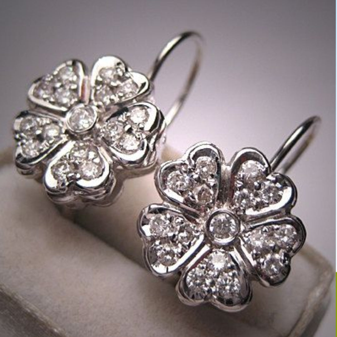 Vintage Bright Daisy Earrings