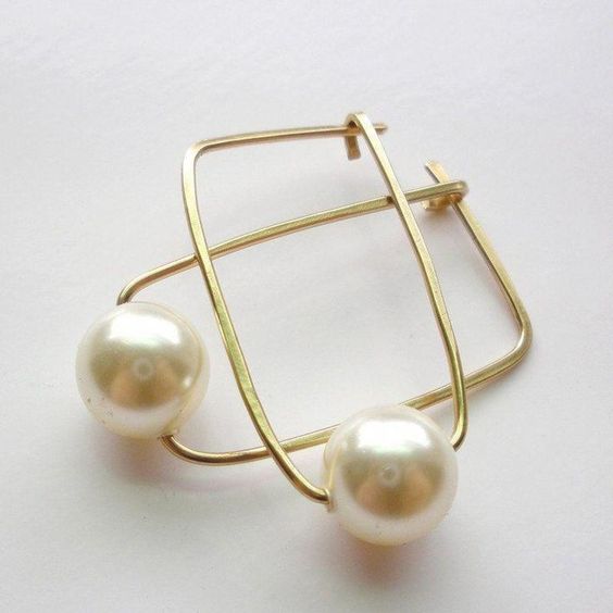 Vintage Gold & Pearl Earrings