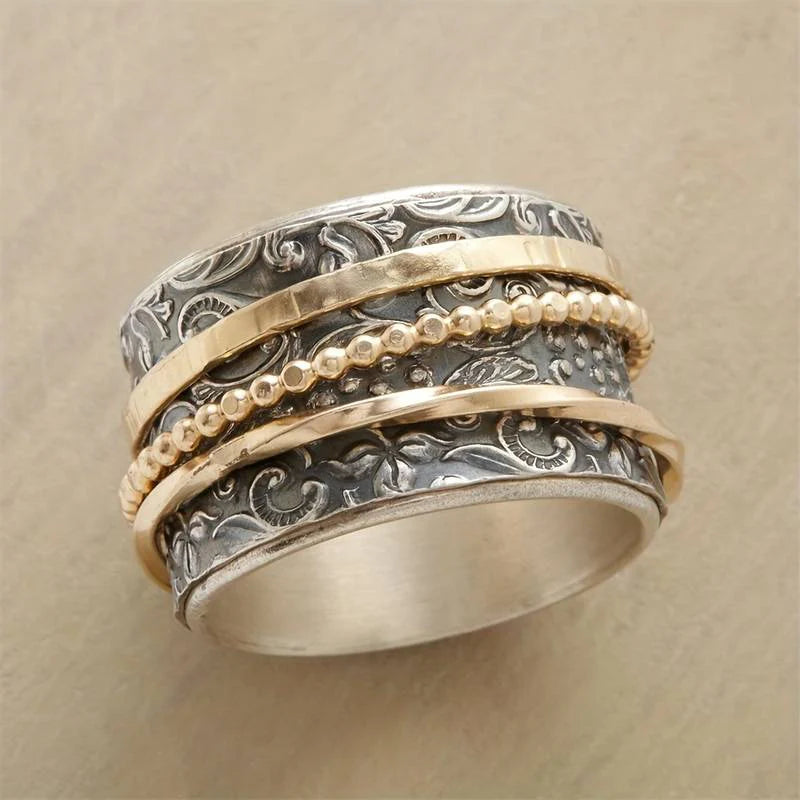 Vintage Ancient Gold & Silver Ring