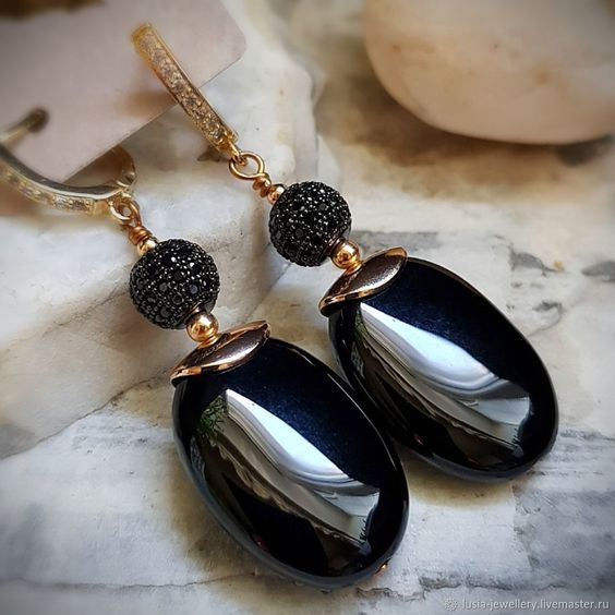 Vintage Black Earrings