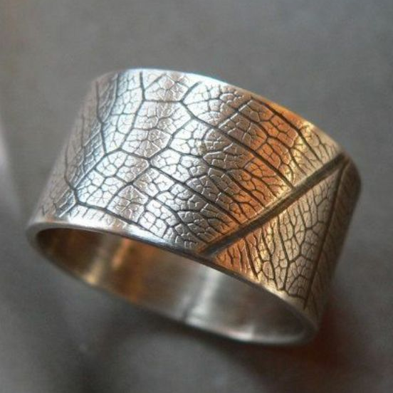 Vintage Silver Textured Ring