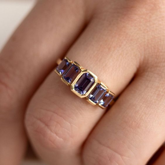 Vintage Purple Glass Ring