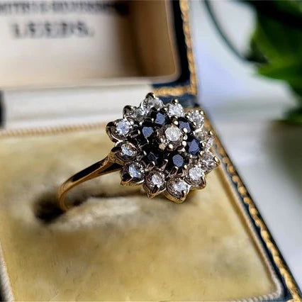 Vintage Crystal Blue Ring