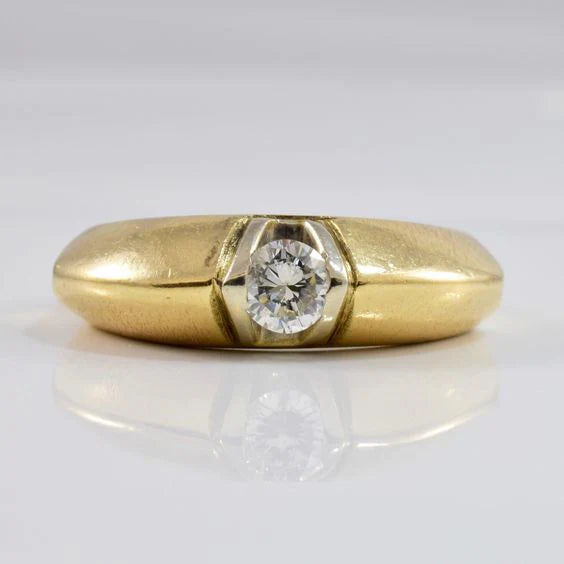 Vintage Zirconia Gold Ring