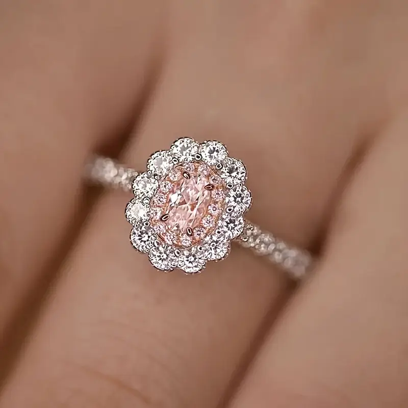 Vintage Pink Rounded Ring