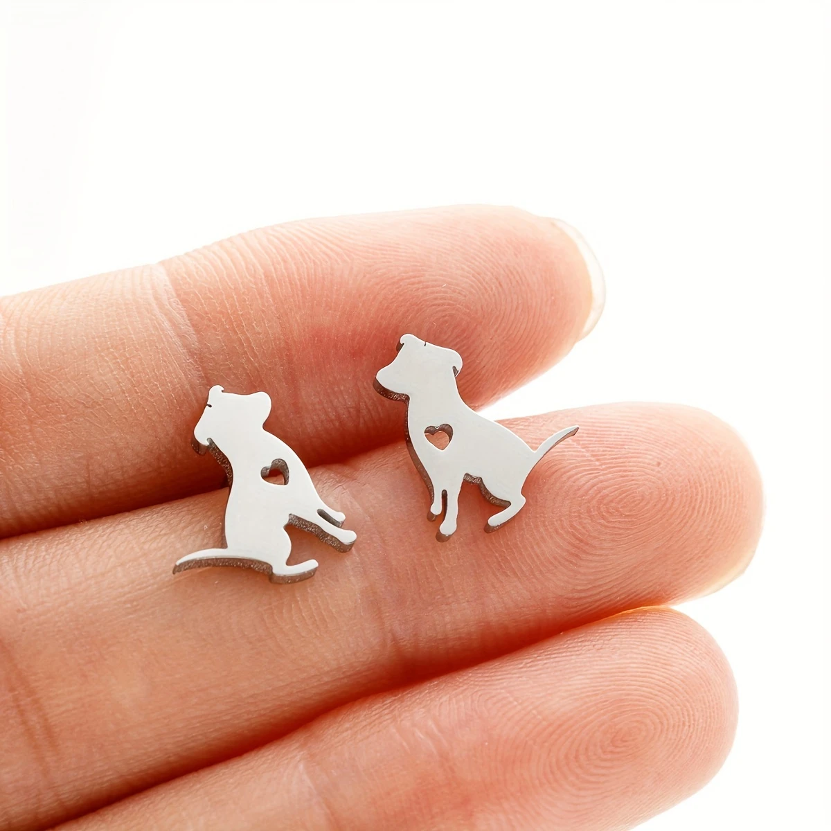 Dog Sit Stud Earrings