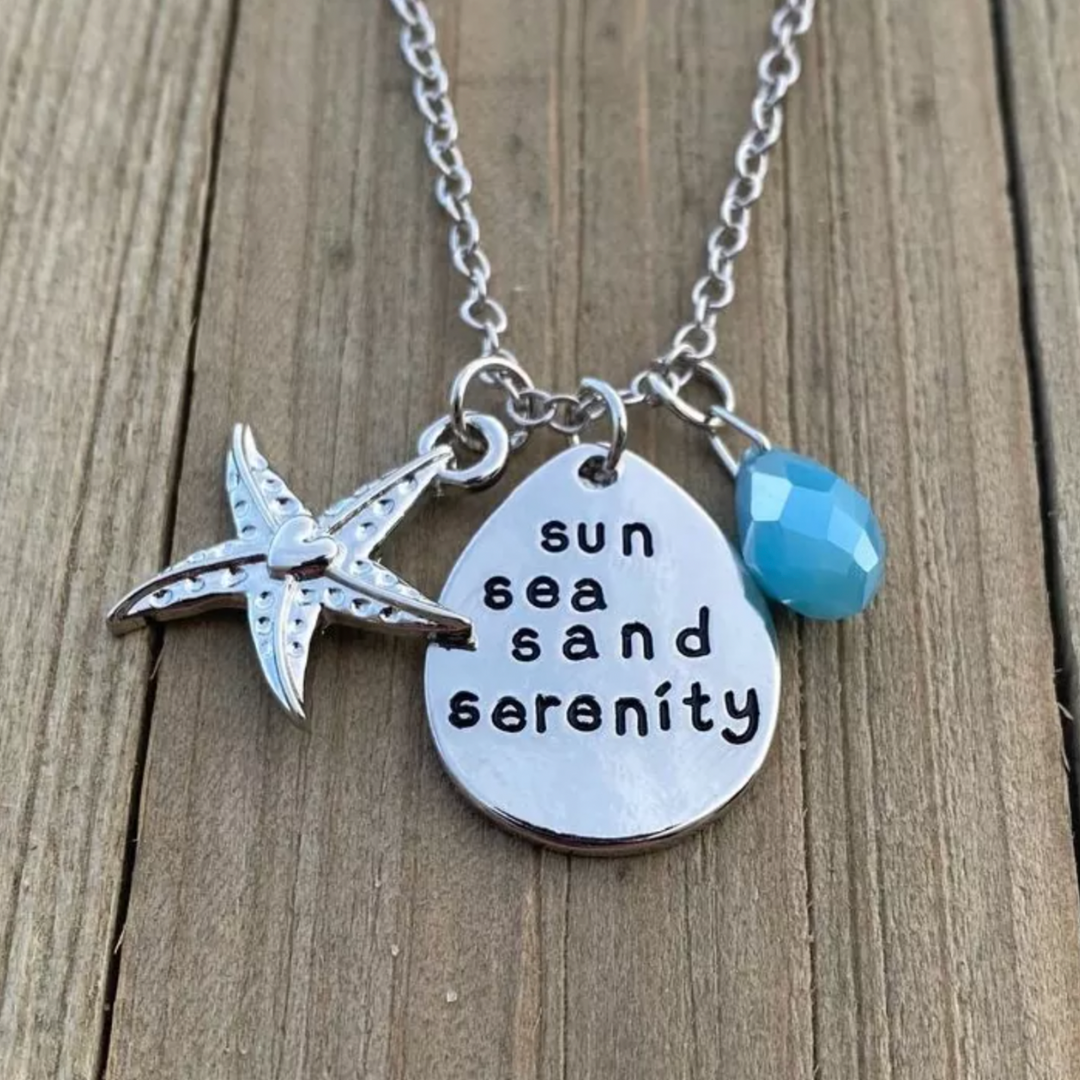 Starfish Serenity Necklace in Silver