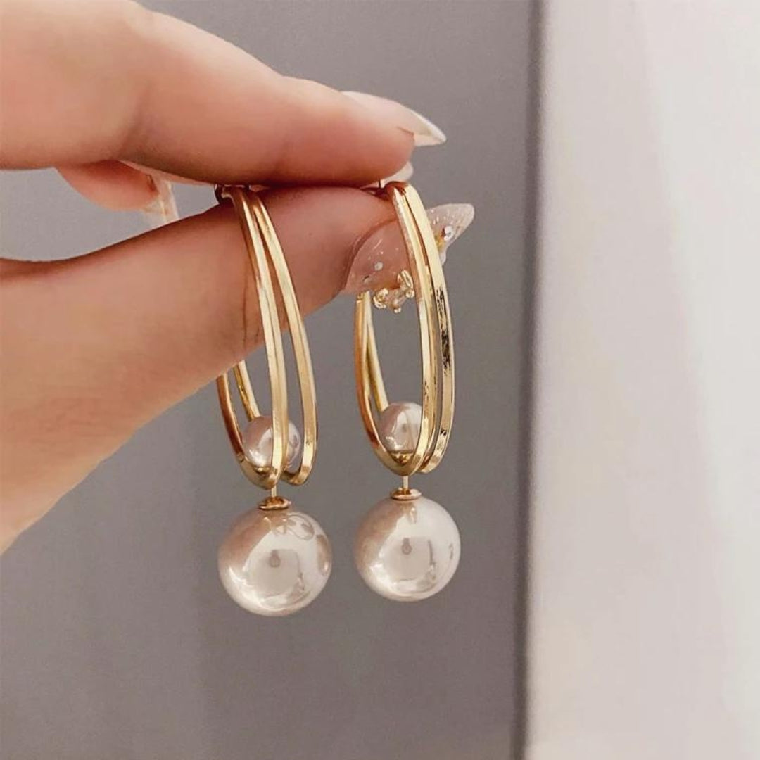 Vintage Charmming Pearl Earrings