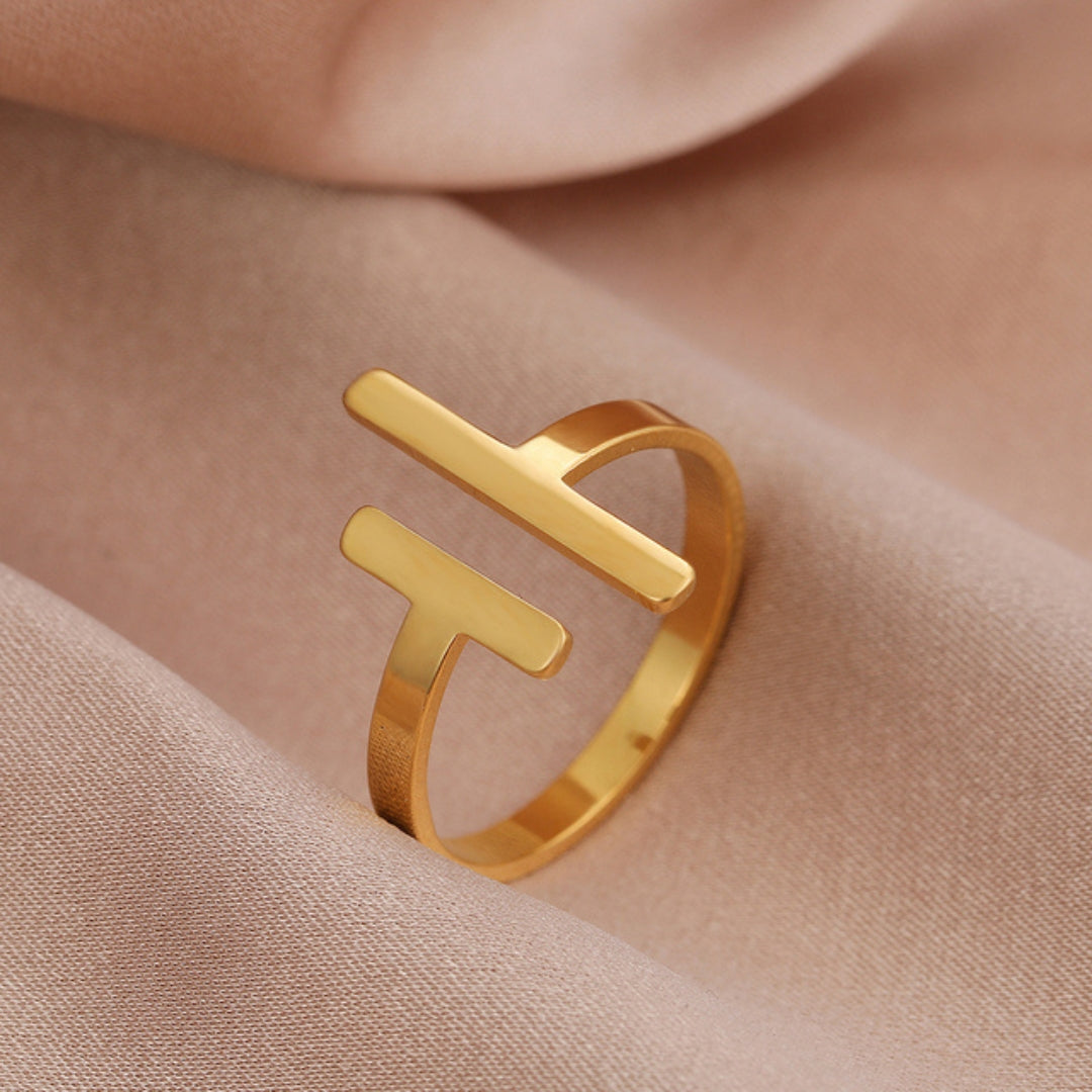 Gold and Silver Equilibrium Ring