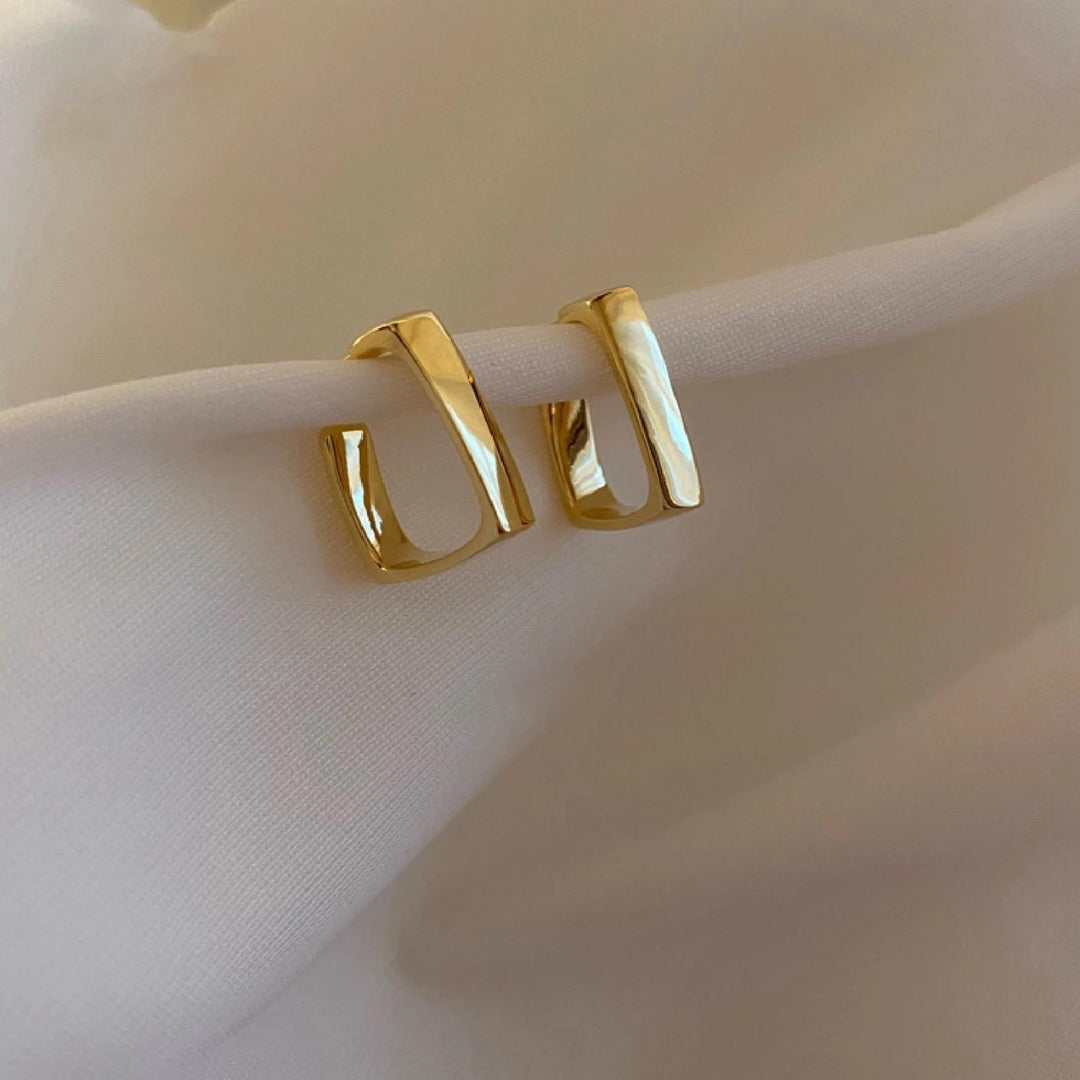 Geometric Gold Earrings