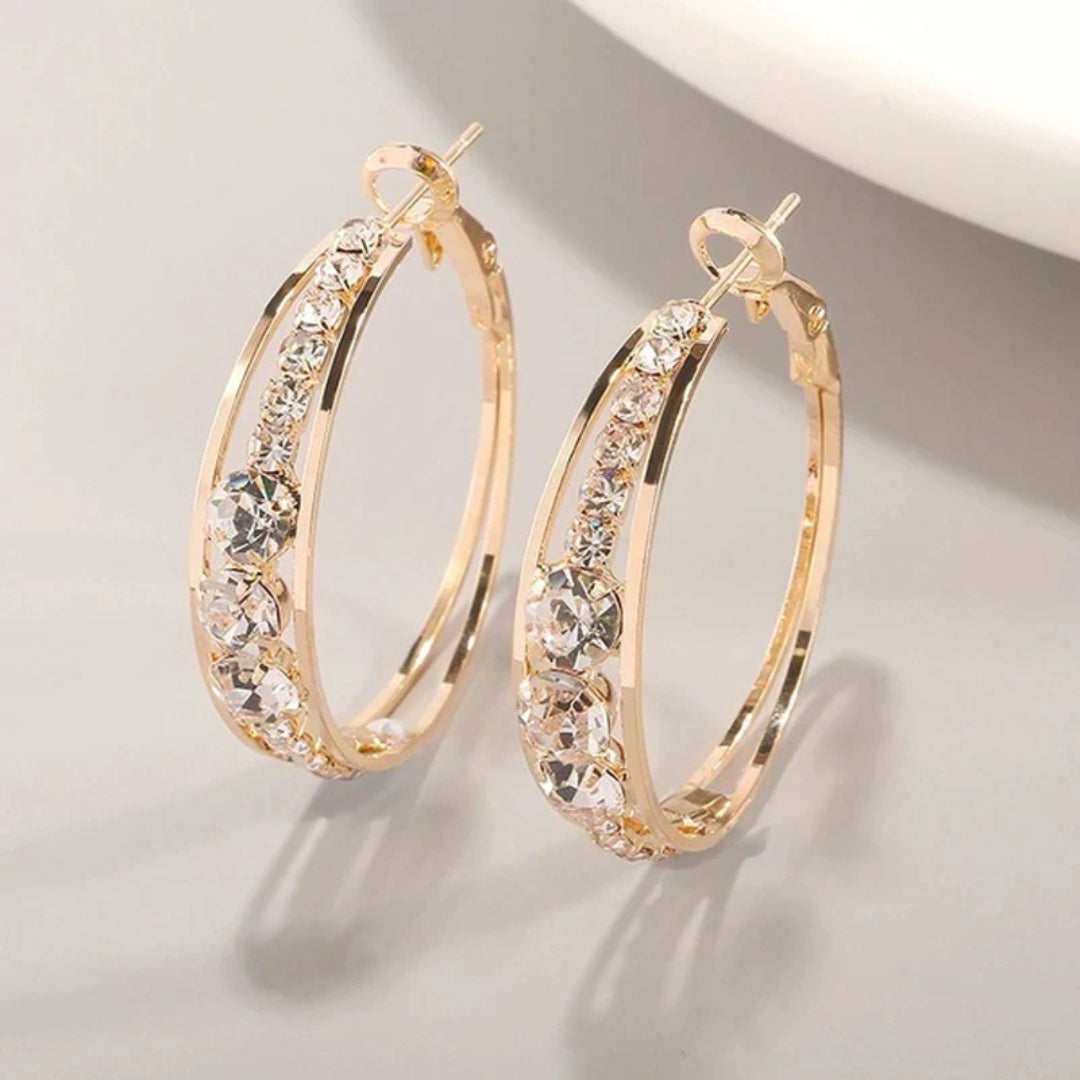 Elegant Shiny Hoop Earrings