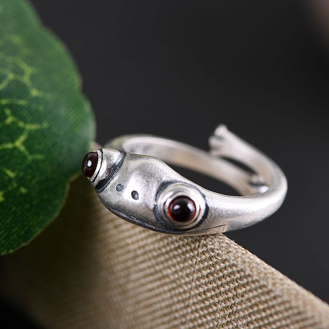 Adjustable Vintage Frog Ring