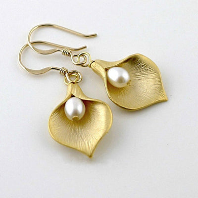 Lotus Pearl Earrings