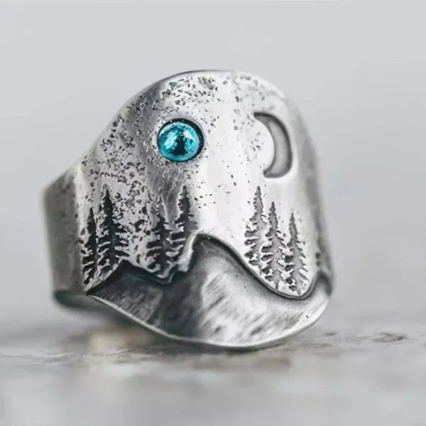 Forest Blue Moon Ring