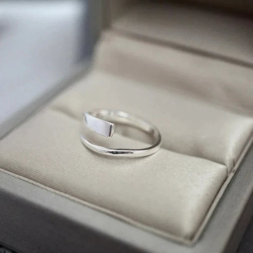 925 Sterling Silver Tiny Adjustable Ring