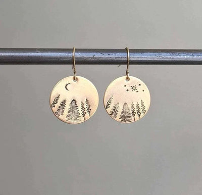 Starry Night Boho Earrings in Gold