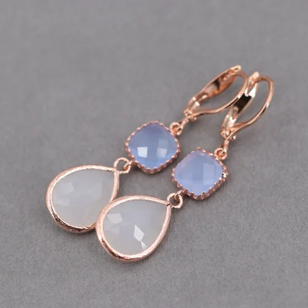 Moonstone Crystal Earrings