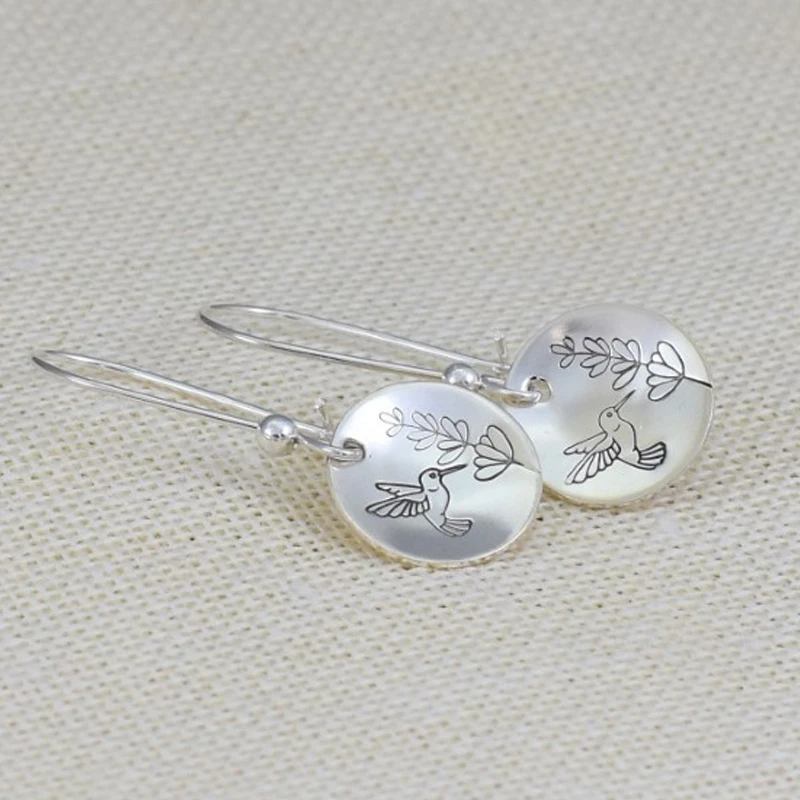 Vintage Silver Birdie Earrings