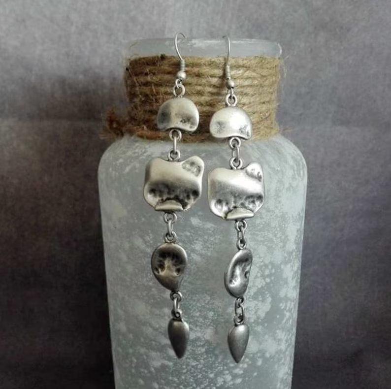 Vintage Silver Plate Earrings