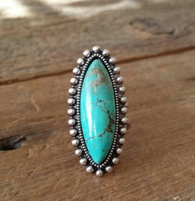 Vintage Turquoise Stone Ring