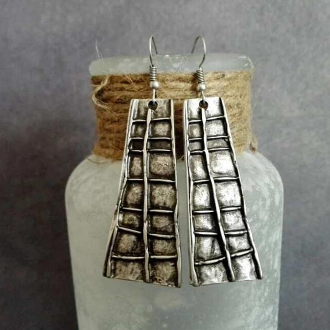 Vintage Silver Cape Earrings