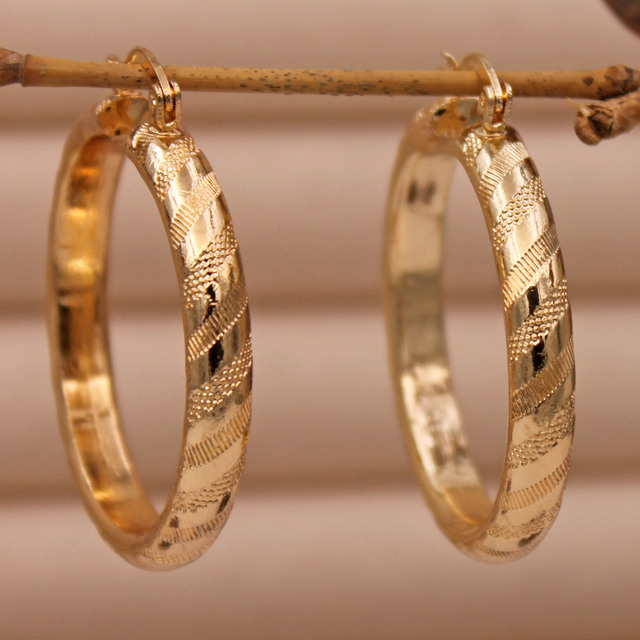 Vintage Golden Hoop Earrings