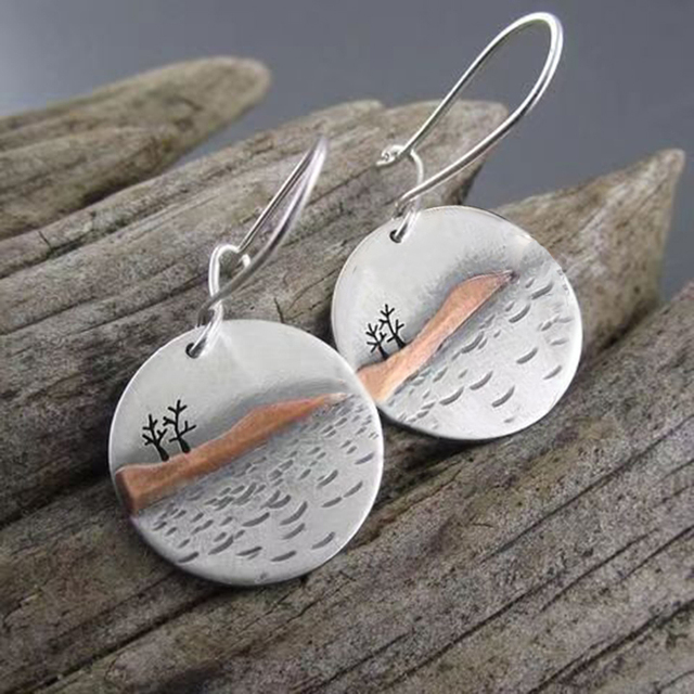 Vintage Island Silver Earrings