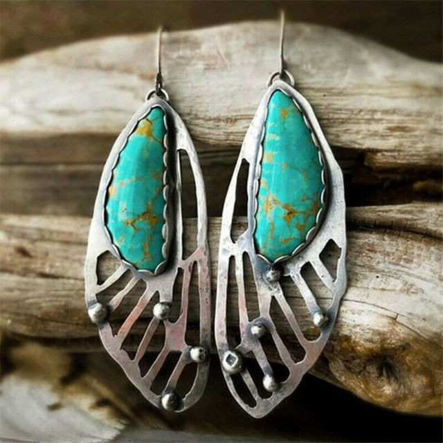 Vintage Turquoise Stone Earrings