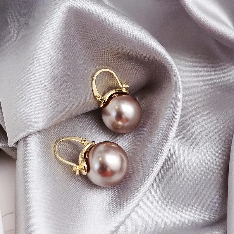 Bronze Pearl Earrings