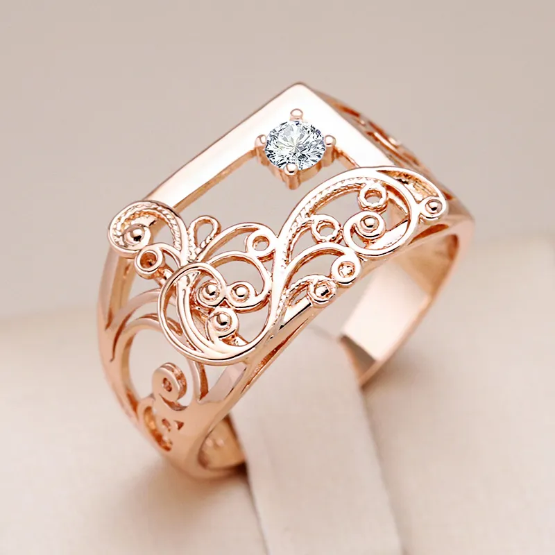 Rectangular Zirconia Elegant Ring