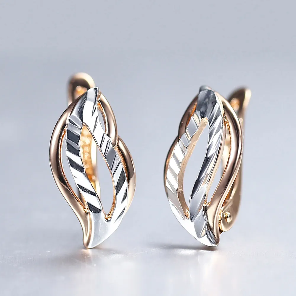 Elegant Golden & Silver Earrings