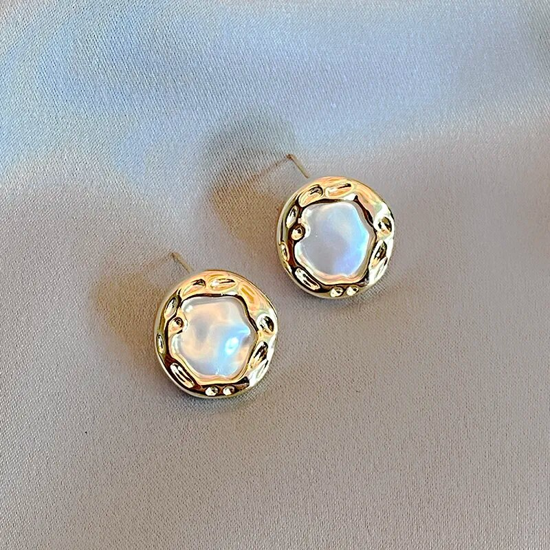 Elegant White Moonstone Earrings