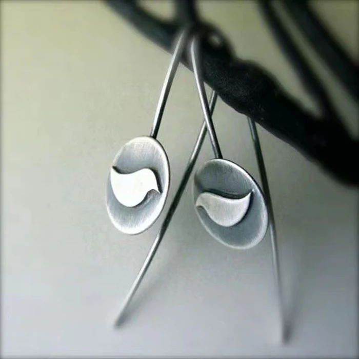 Vintage Silver Bird Earrings