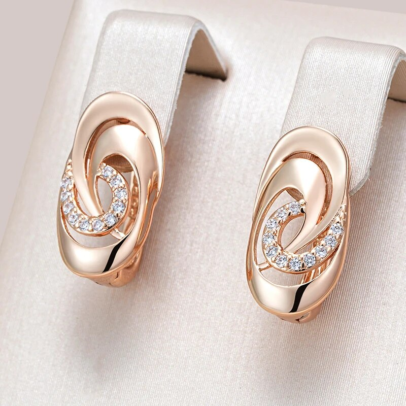 Elegant Spiral Bright Earrings