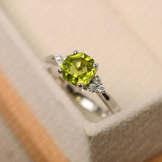 Crystal Olive Ring