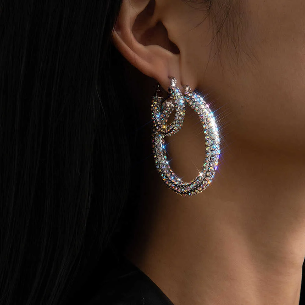 Elegant Bright Silver Hoop Earrings