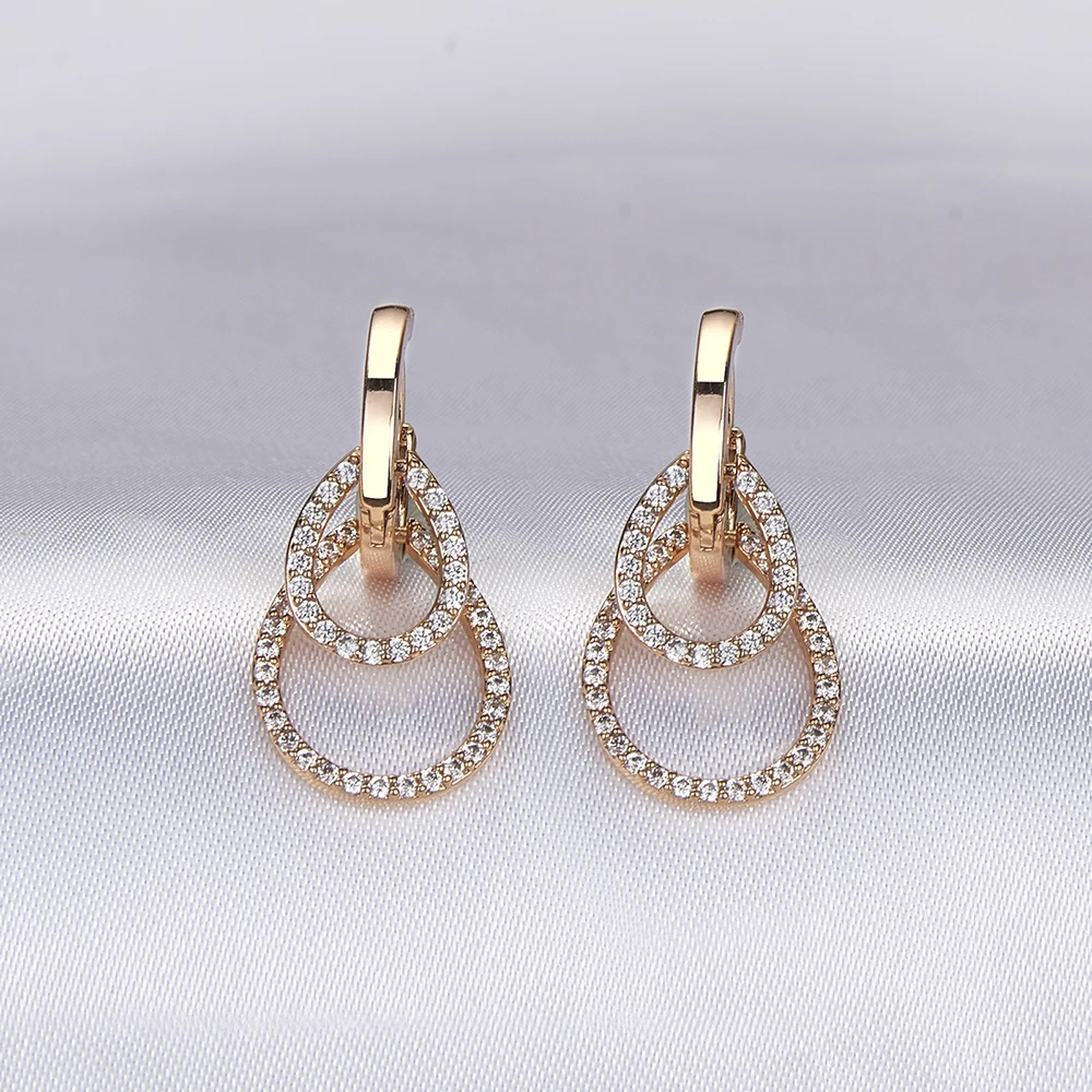 Elegant Hollow Bright Drop Earrings