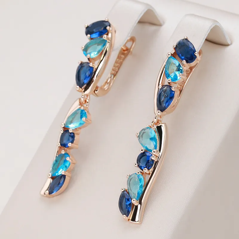 Elegant Oceanic Crystal Earrings