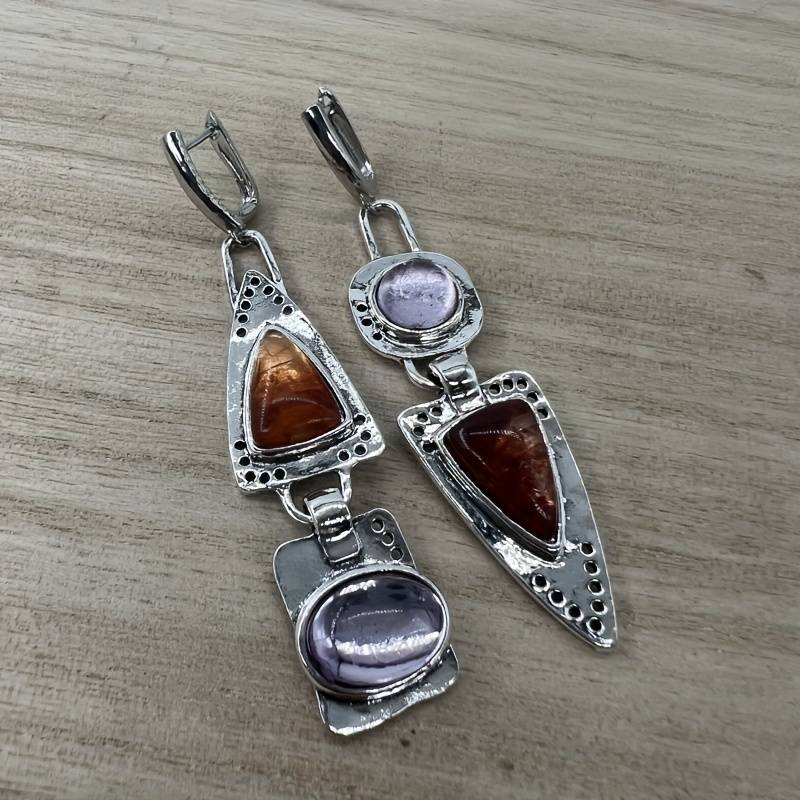 Vintage Silver & Crystal Earrings