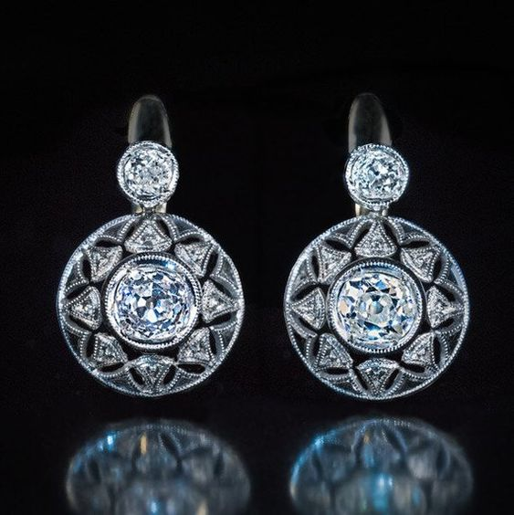 Vintage Starlight Mandala Earrings